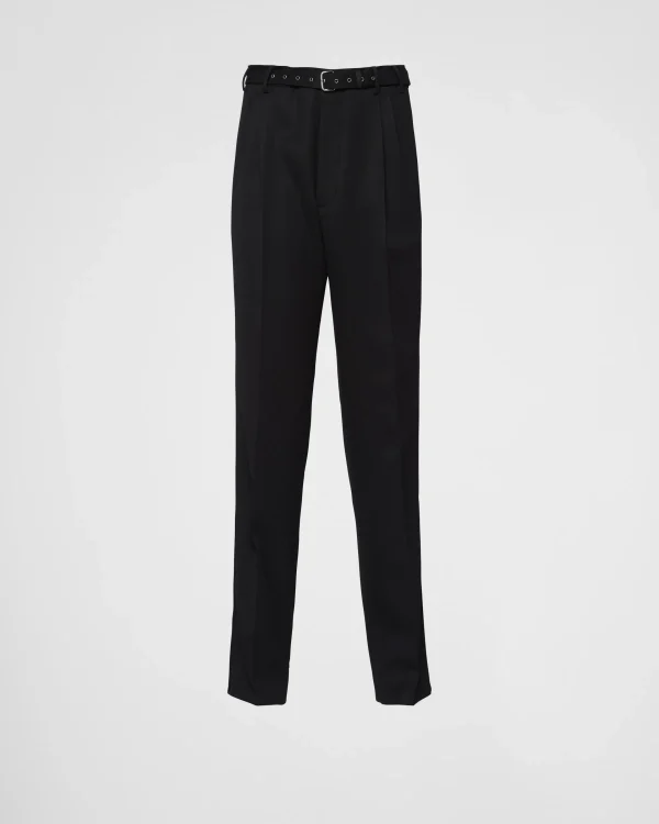 Trousers And Bermudas*Prada Wool pants Black