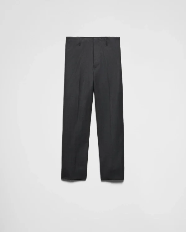 Trousers And Bermudas*Prada Wool pants Anthracitegray