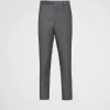 Trousers And Bermudas*Prada Wool pants Slategray