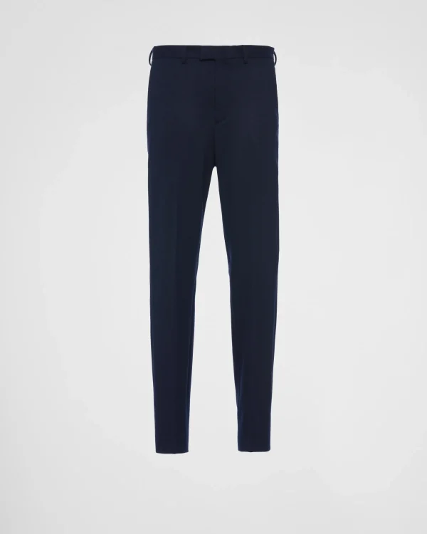 Trousers And Bermudas*Prada Wool pants Navy