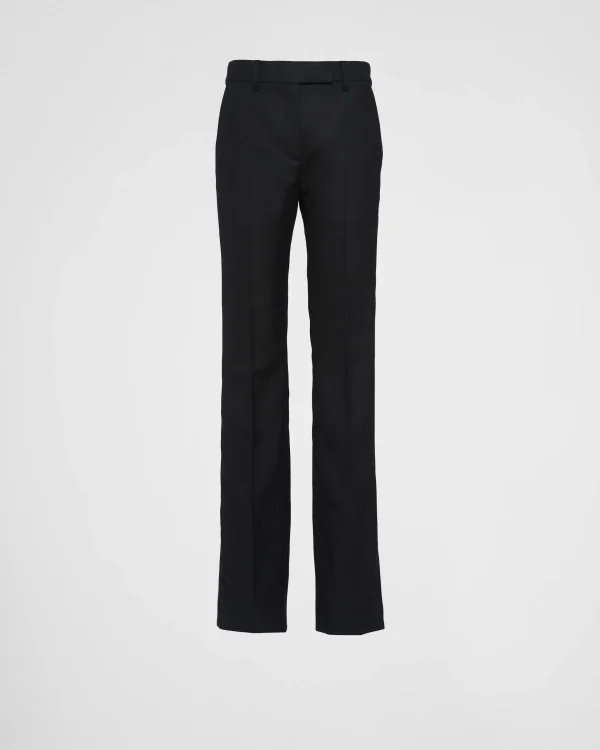 Trousers And Shorts*Prada Wool pants Black