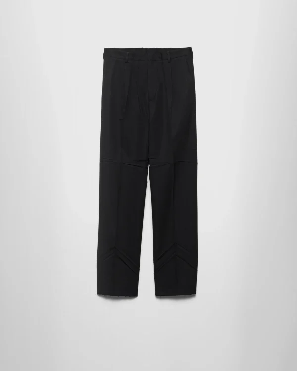 Trousers And Bermudas*Prada Wool pants Black