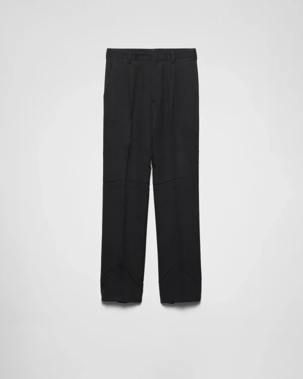 Trousers And Bermudas*Prada Wool pants Navy