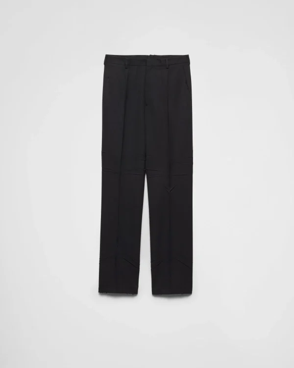 Trousers And Bermudas*Prada Wool pants Anthracitegray