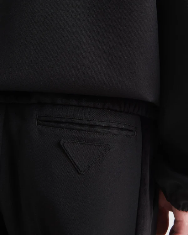 Trousers And Bermudas*Prada Wool pants Black