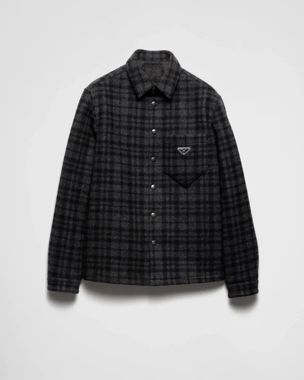 Shirts | Jackets And Coats*Prada Wool shirt Anthracitegray