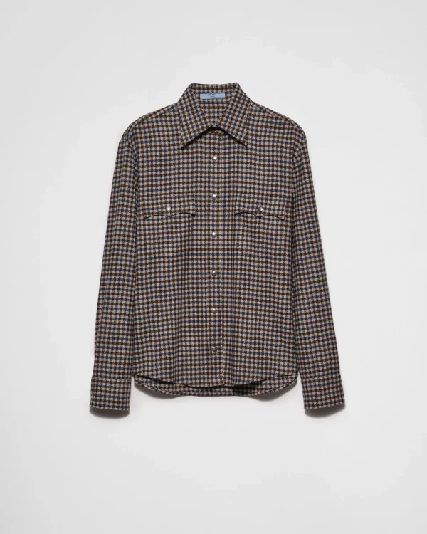 Shirts And Tops*Prada Wool shirt Ebony